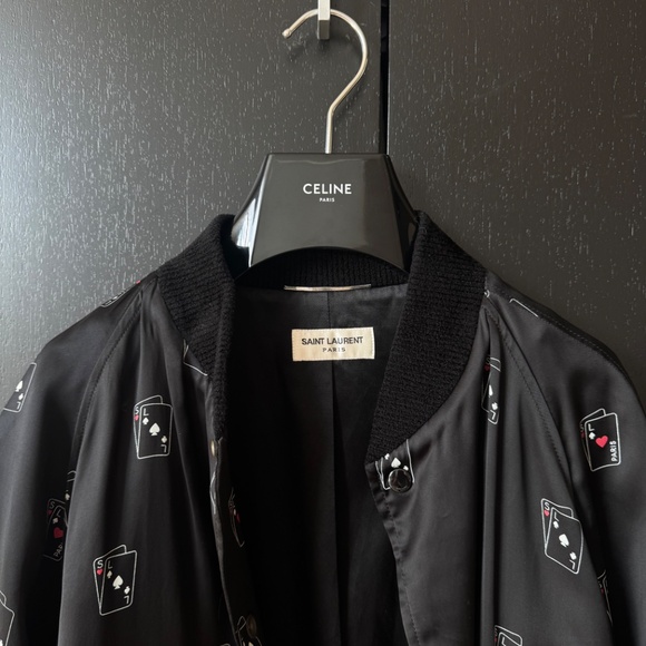 Saint Laurent Satin Bomber Jacket - Picture 2 of 5